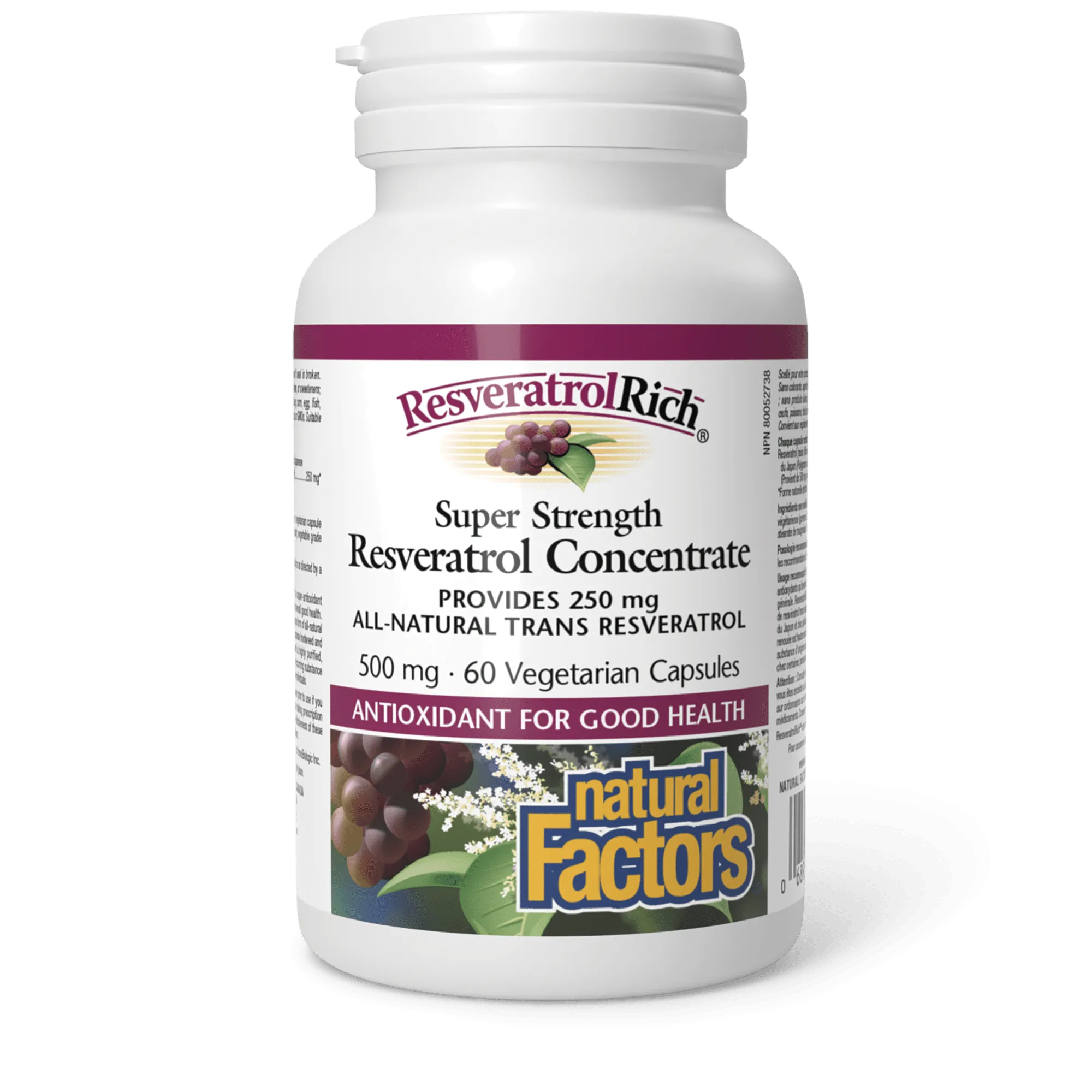 ResveratrolRich Super Strength Resveratrol Concentrate 500 mg