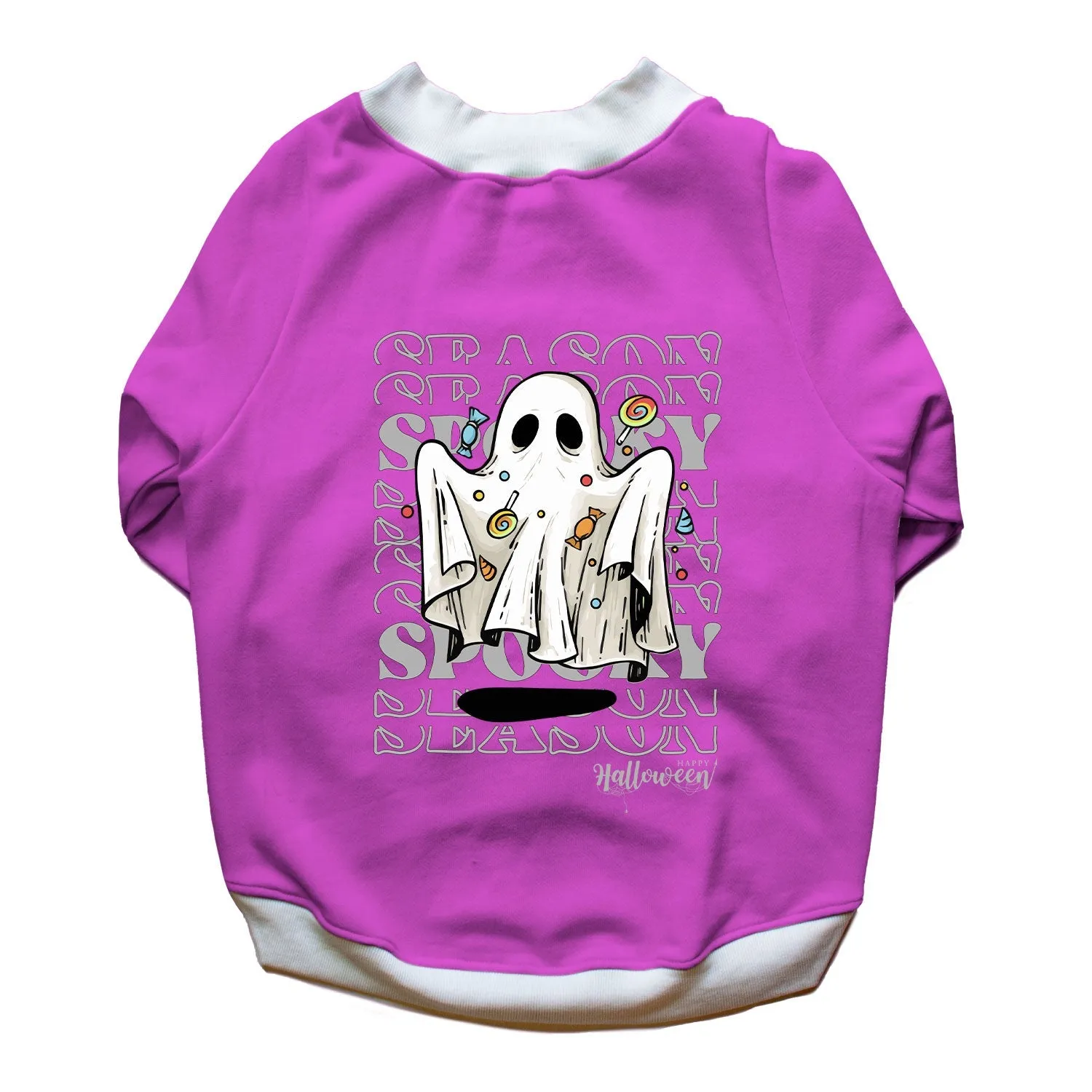 Ruse 'Basics' "Spooky Season" Printed Crew Neck Full Sleeve Sweatshirt For Dogs