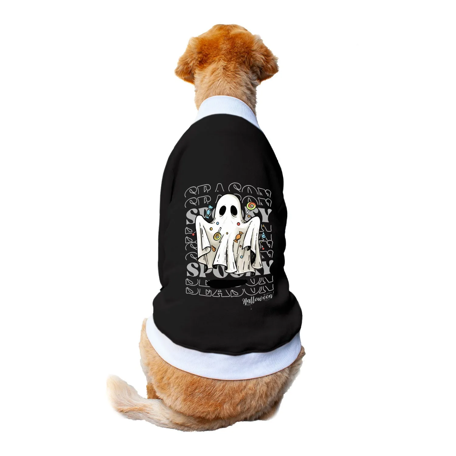 Ruse 'Basics' "Spooky Season" Printed Crew Neck Full Sleeve Sweatshirt For Dogs