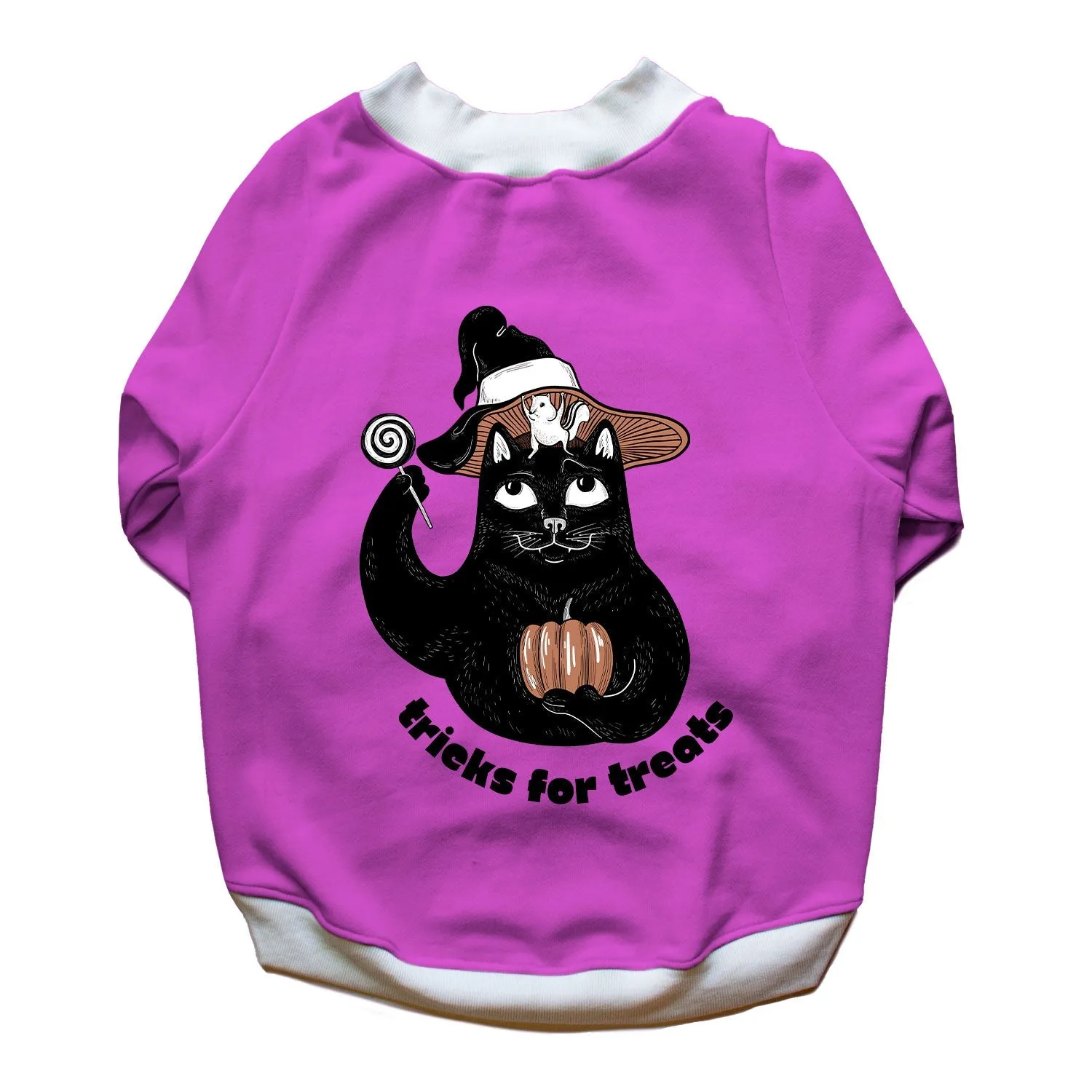 Ruse 'Basics' "Tricks For Treats" Printed Crew Neck Full Sleeve Sweatshirt For Dogs