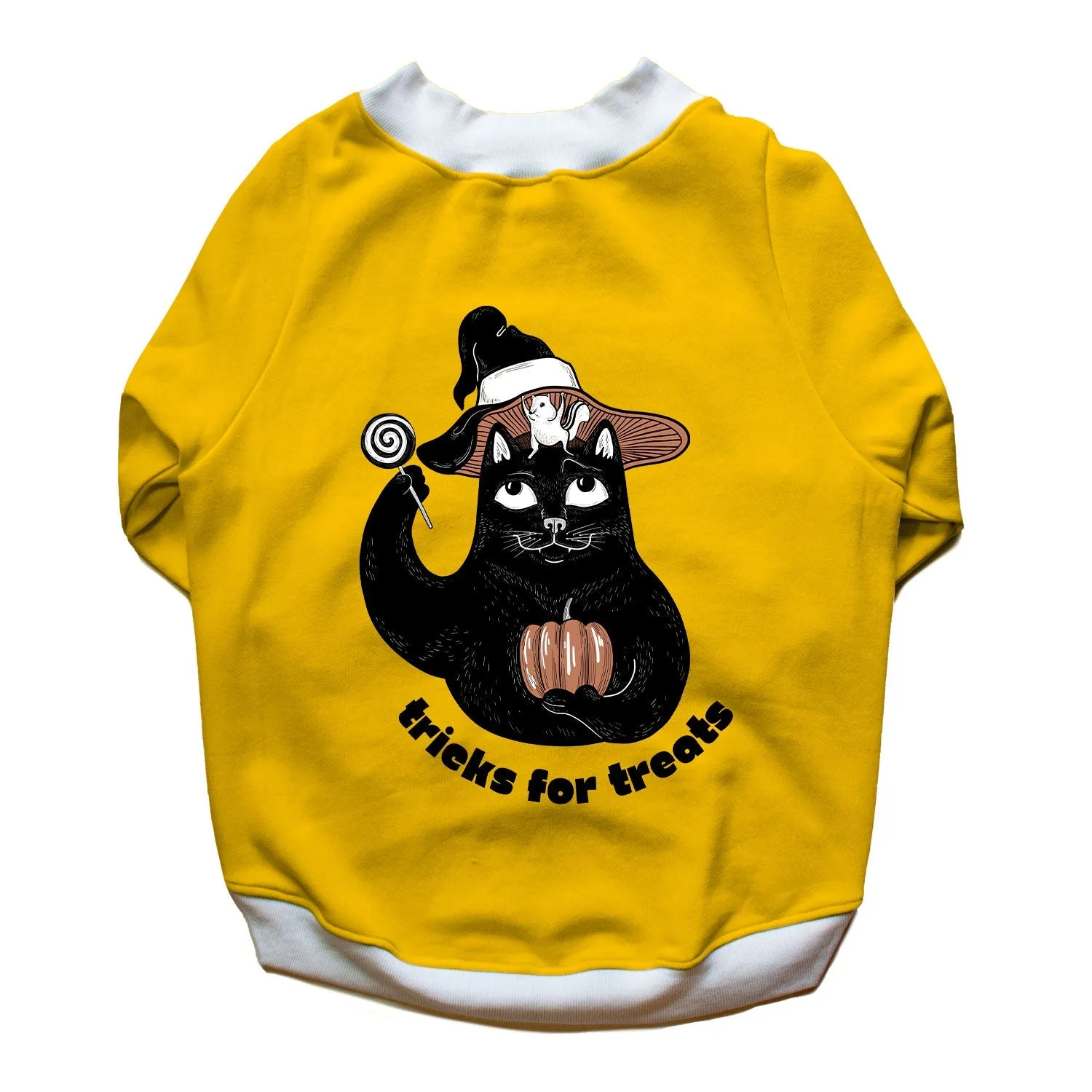 Ruse 'Basics' "Tricks For Treats" Printed Crew Neck Full Sleeve Sweatshirt For Dogs