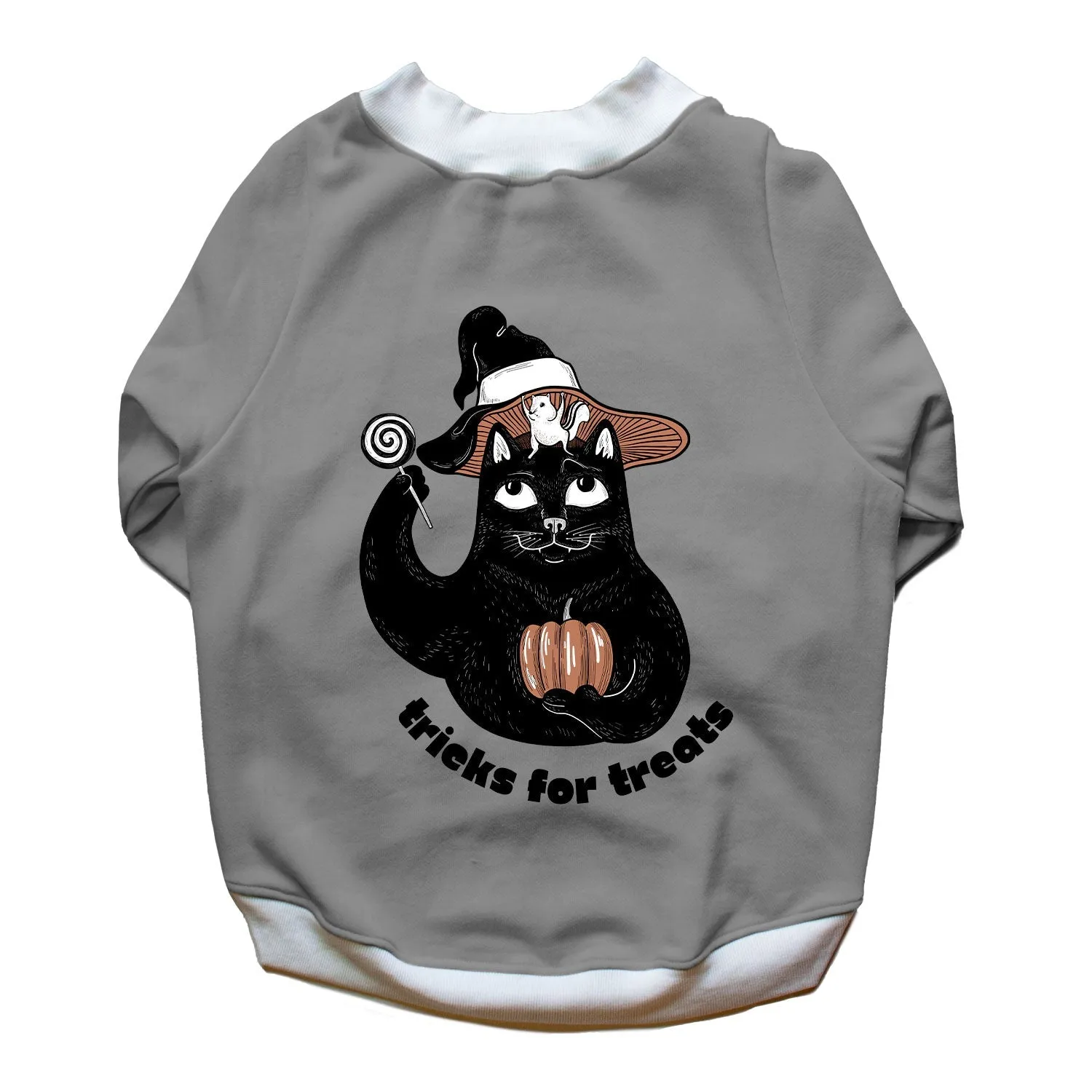 Ruse 'Basics' "Tricks For Treats" Printed Crew Neck Full Sleeve Sweatshirt For Dogs