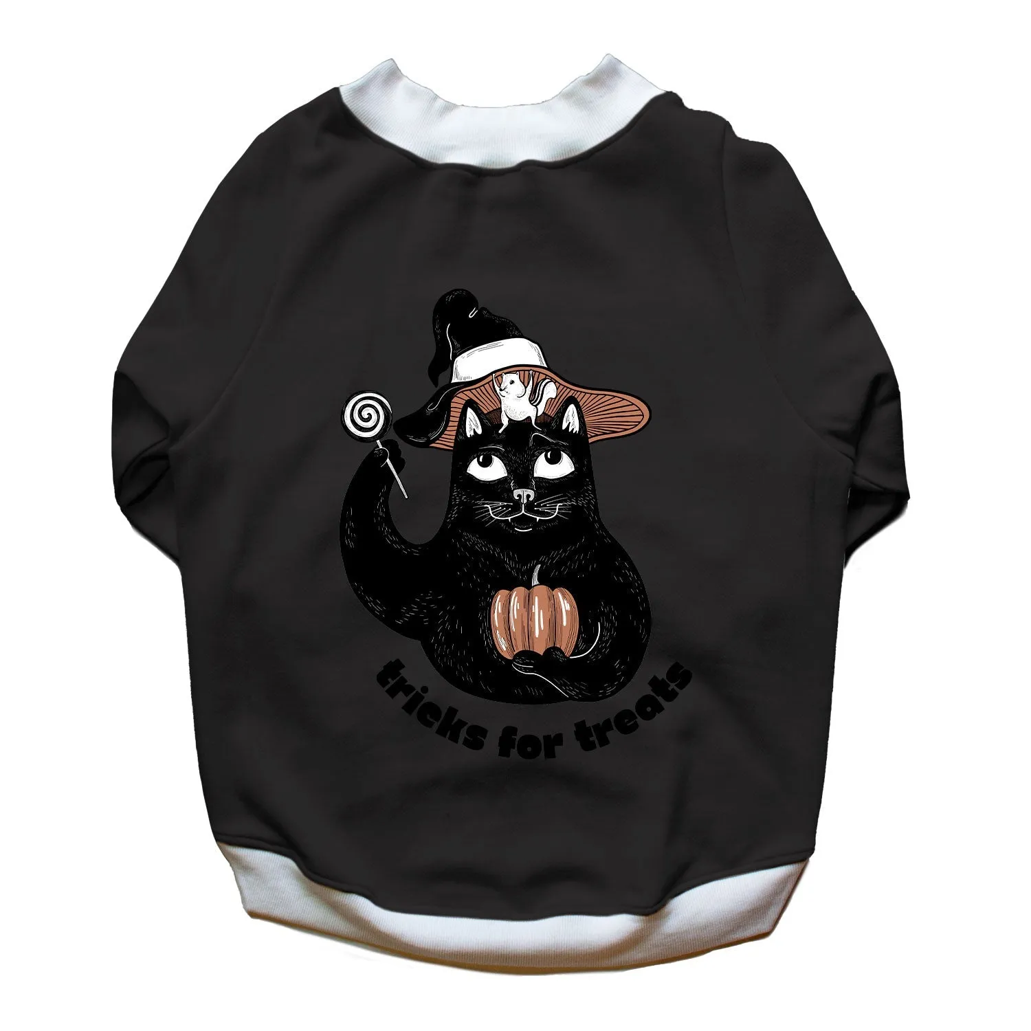 Ruse 'Basics' "Tricks For Treats" Printed Crew Neck Full Sleeve Sweatshirt For Dogs