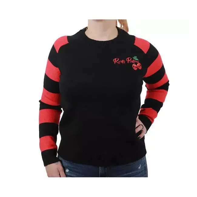 Rusty Pistons Cutter Ladies Sweatshirt Black / Red