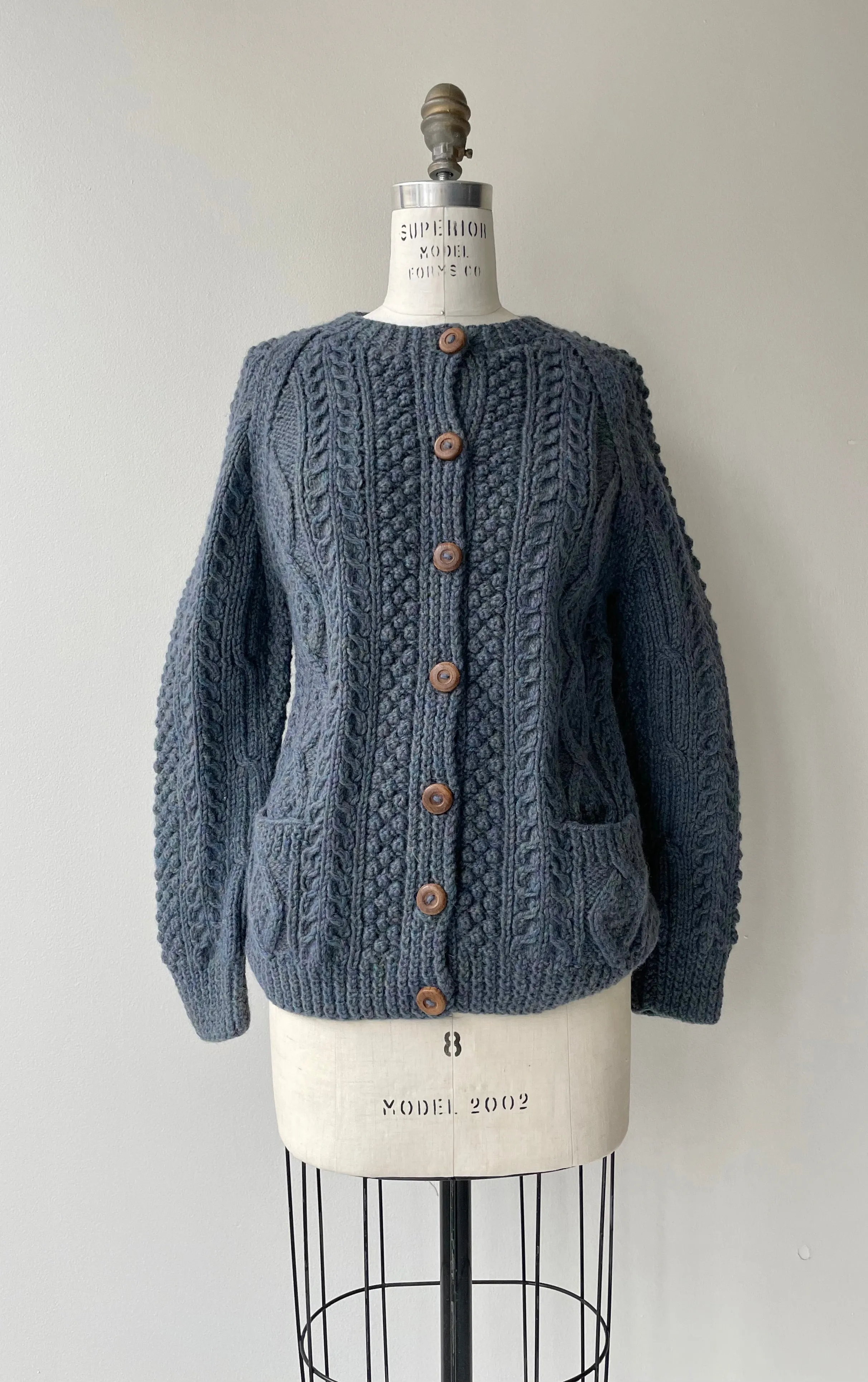 Shab-Ilag Irish Wool Cardigan