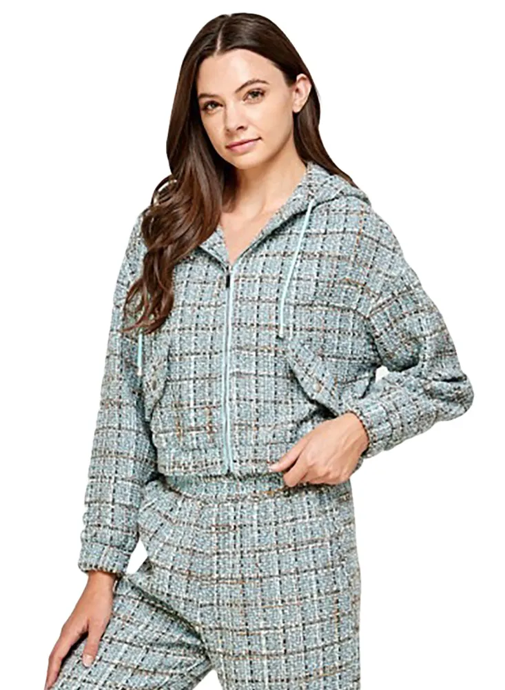 Signature 8 Women's Hooded Tweed Jacket