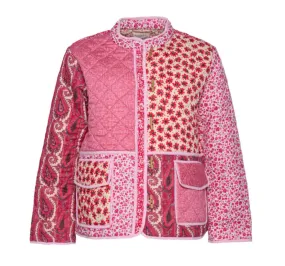 Sissel Edelbo Adriane Quilted Cotton Jacket Red Berries