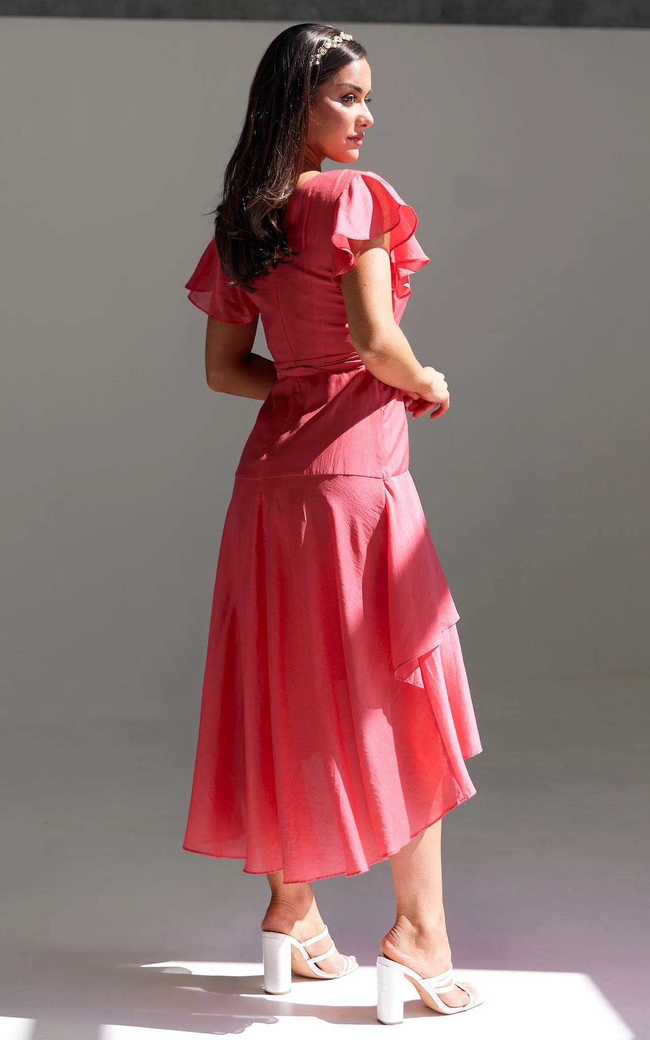 Sophia Maxi Dress - Watermelon Red