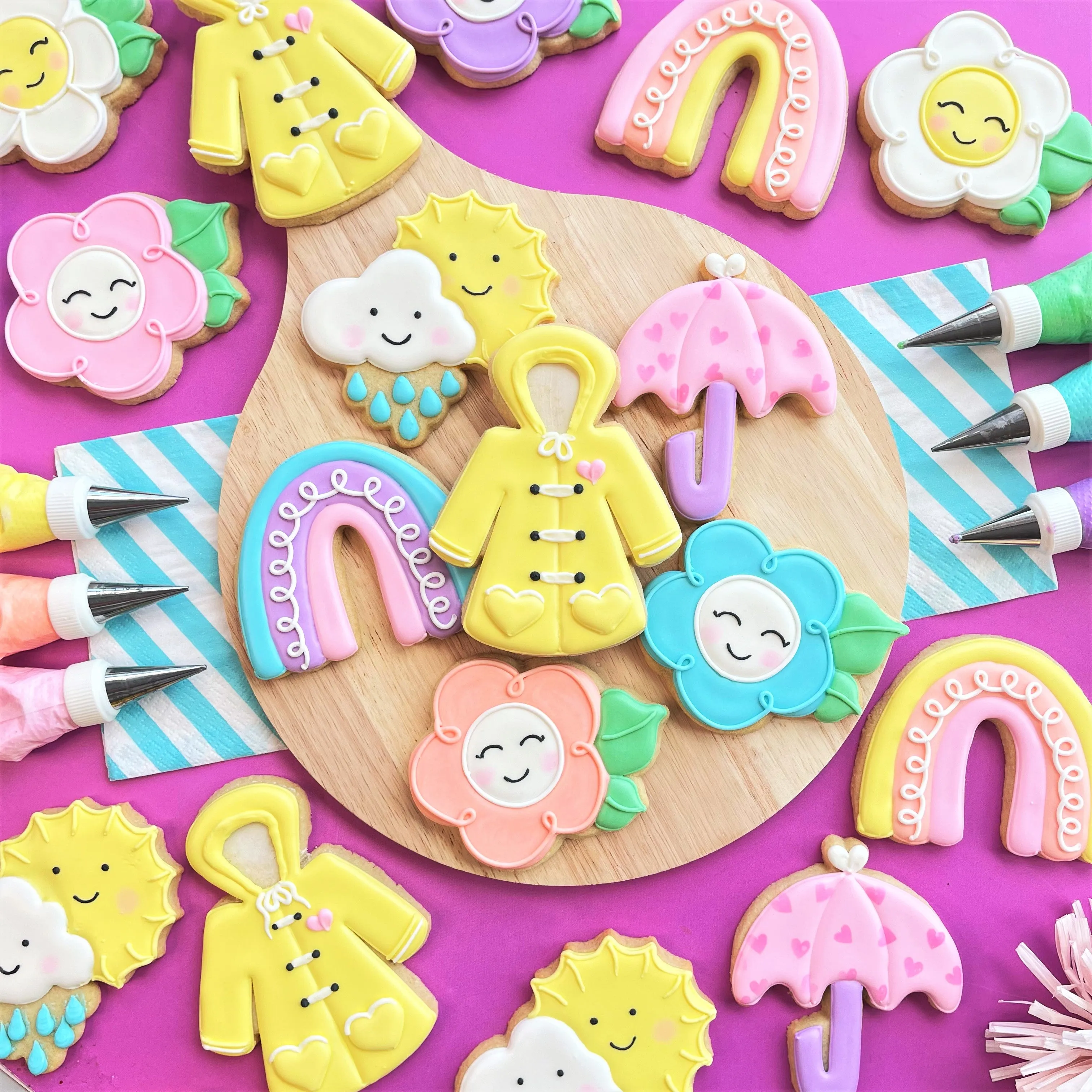 Spring Showers Cookie Cutter Decorating Kit