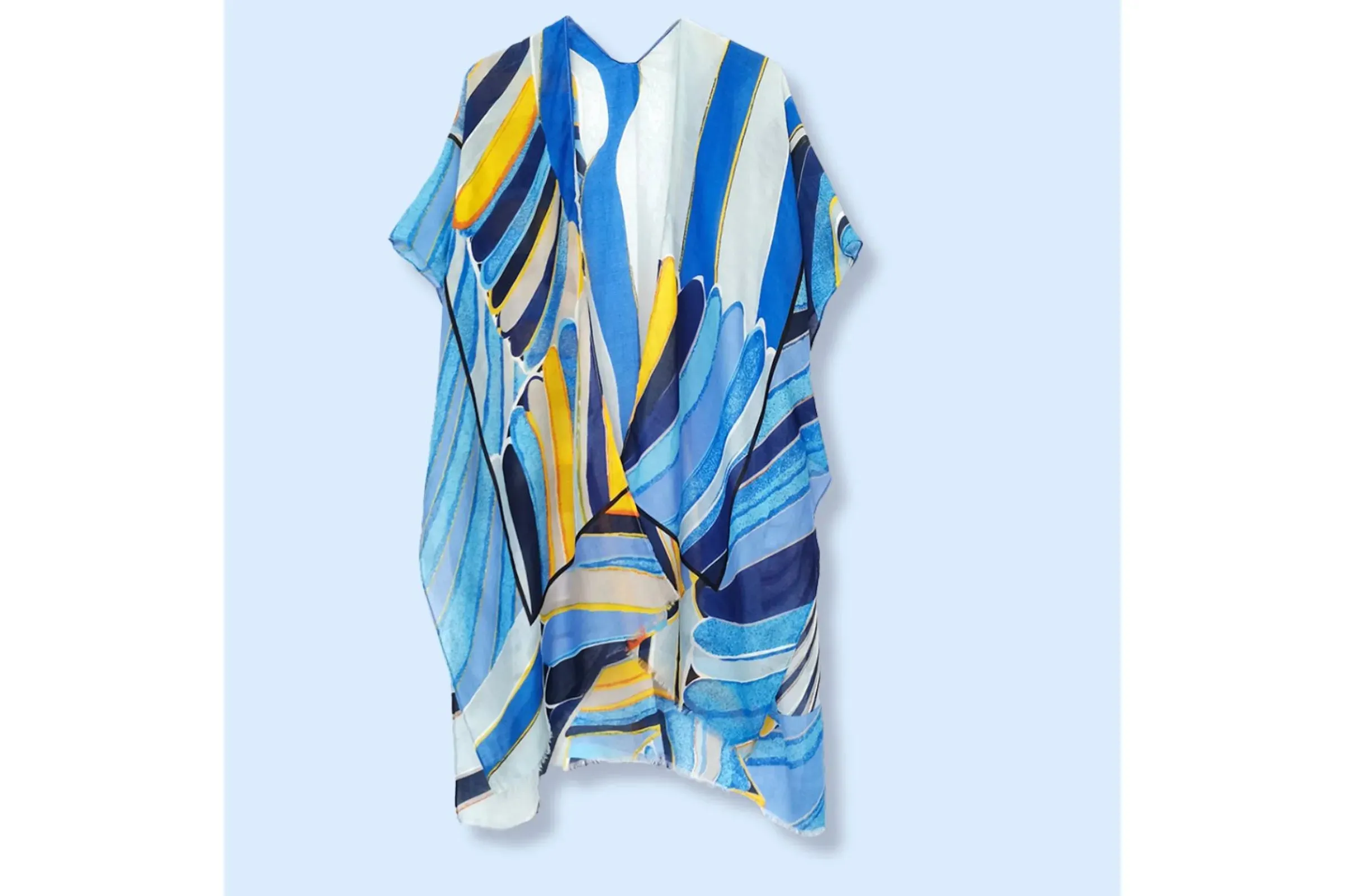 Summer Breeze Abstract Art Kimono Cover