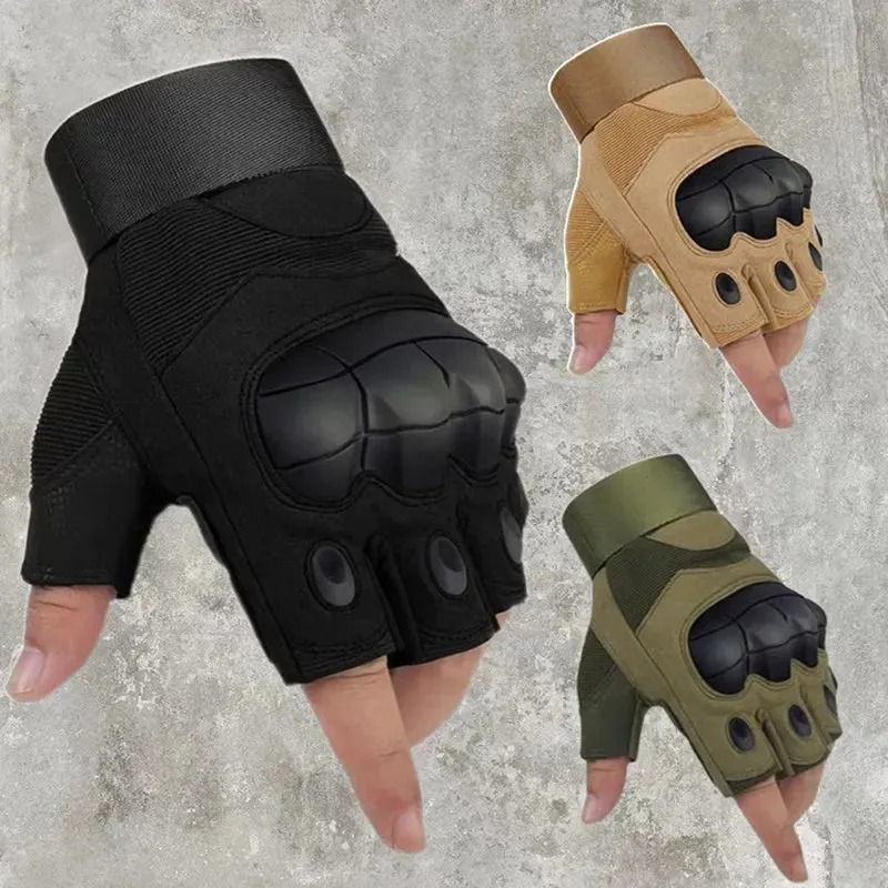 Tactical Half Fingerless Gloves Military Glove Outdoor Fitness Sport Camping Climbing Cycling Hunting Hiking Shooting Gloves Men