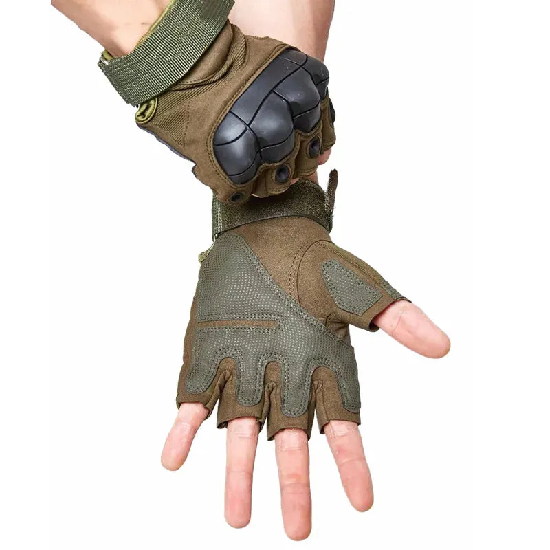 Tactical Half Fingerless Gloves Military Glove Outdoor Fitness Sport Camping Climbing Cycling Hunting Hiking Shooting Gloves Men