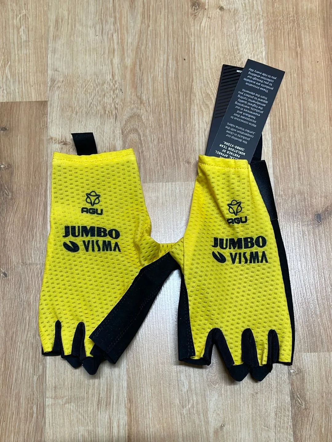 Team Jumbo Visma AGU Premium Aero Gloves Yellow