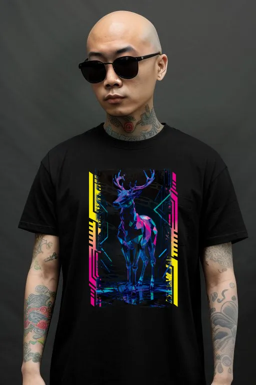 Techno Deer Rave T-Shirt