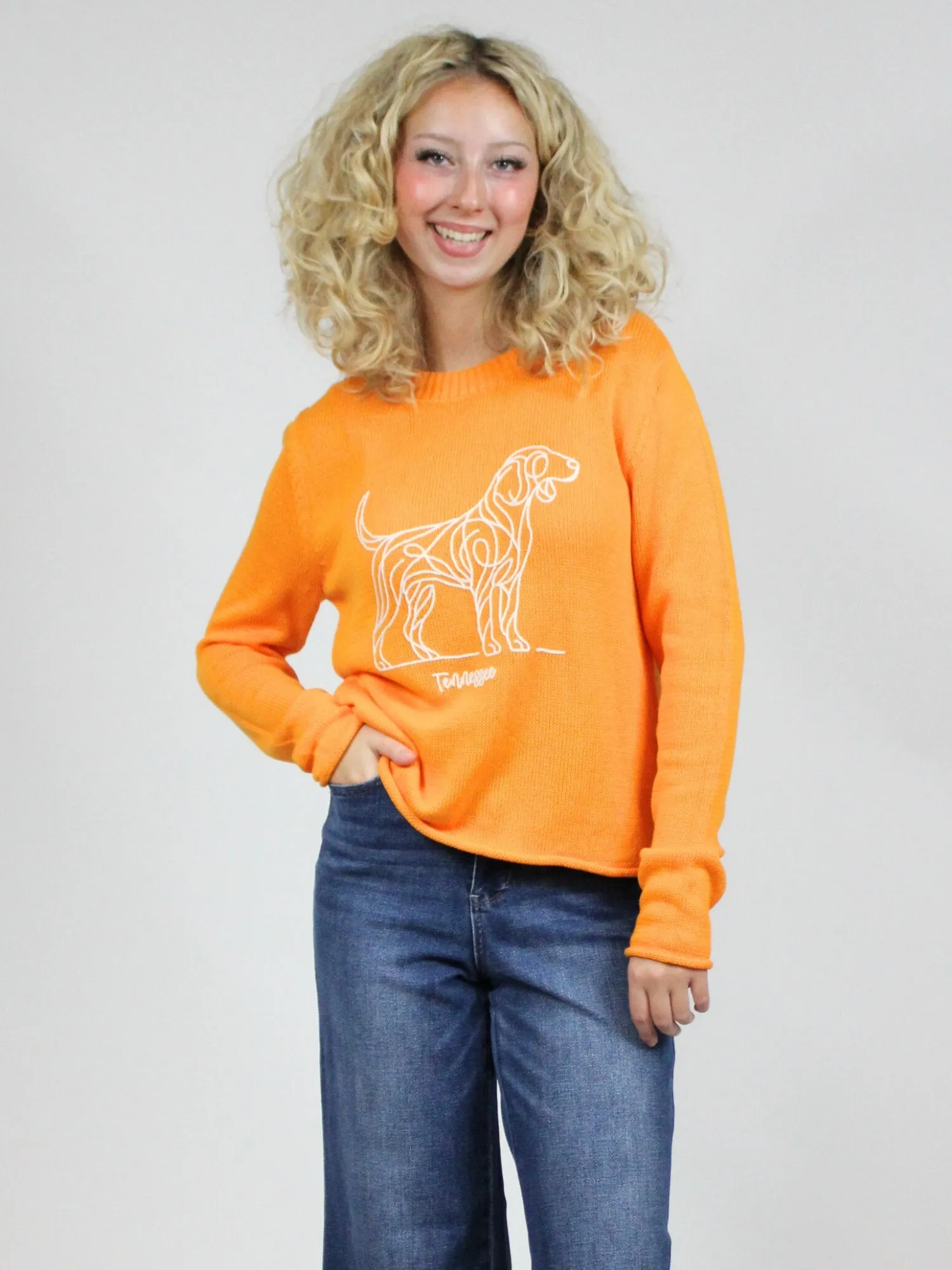 Tennessee Smokey Corded Crew Sweater