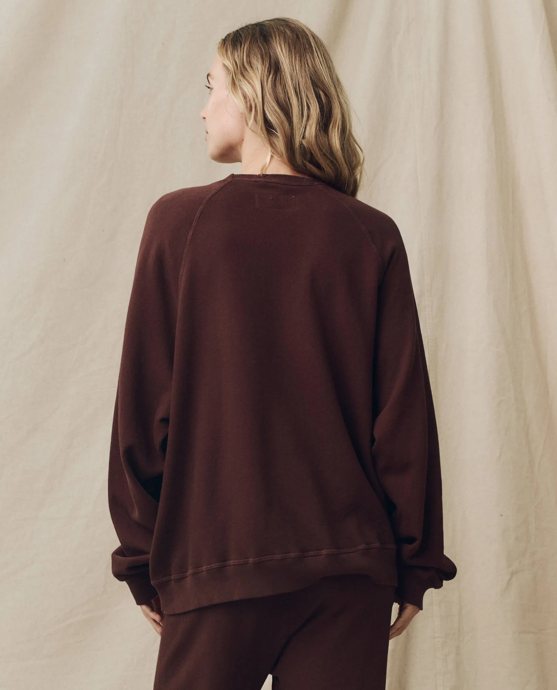 The Slouch Sweatshirt. Solid -- Toasted Walnut