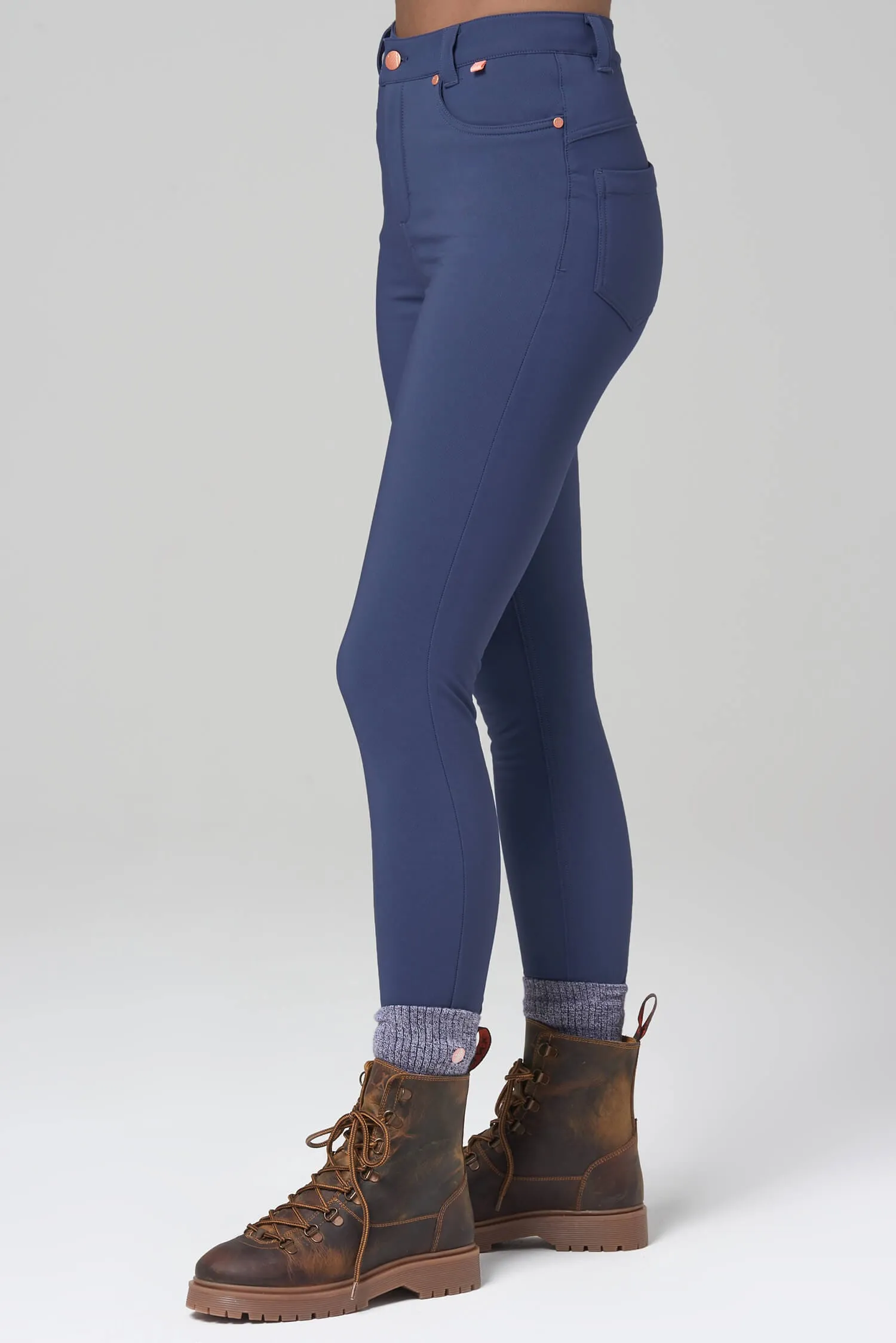 Thermal Skinny Outdoor Trousers - Steel Blue