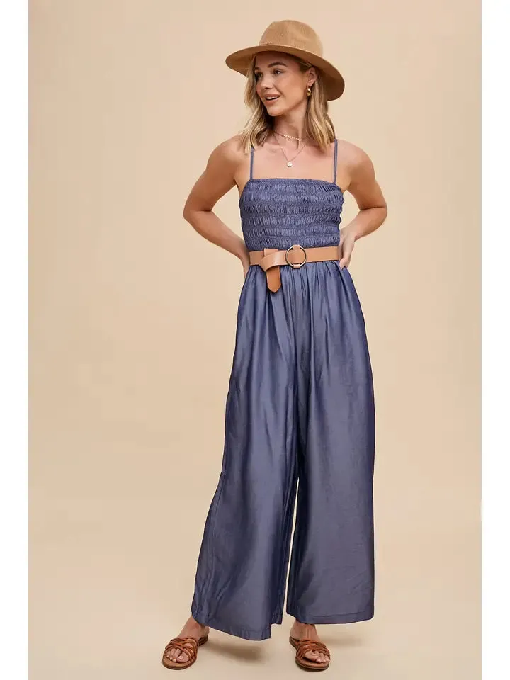 Tille Tencel Strap Jumpsuit