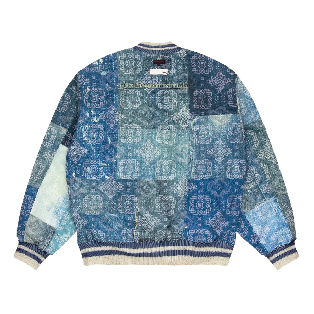   TOLQ Printed Reversible Souvenir Jacket 'Blue'