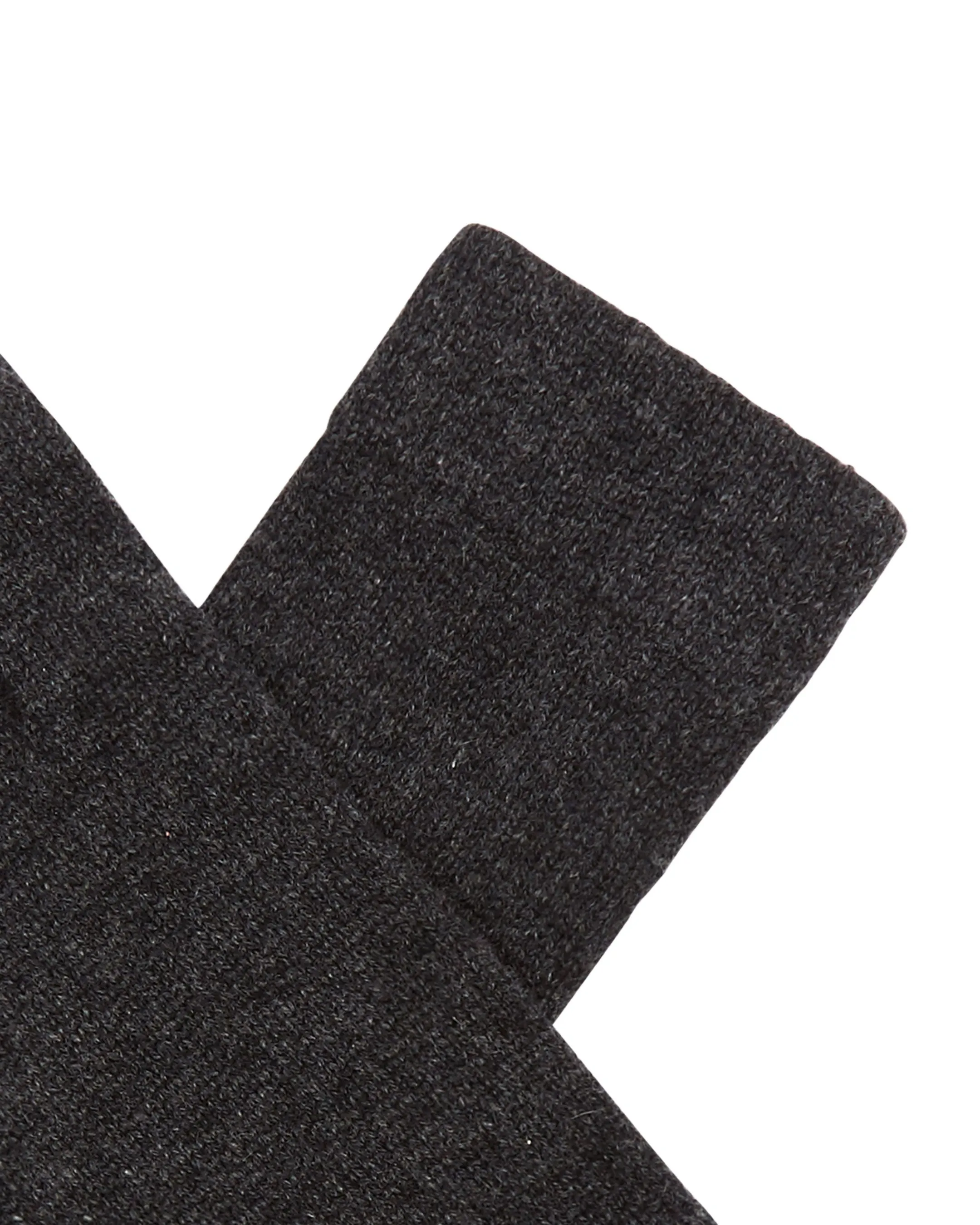 Unisex Fingerless Cashmere Gloves Dark Charcoal Grey