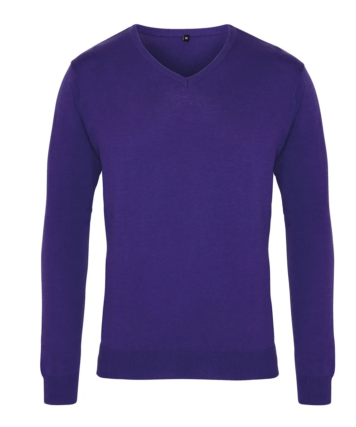 V-neck knitted sweater | Purple