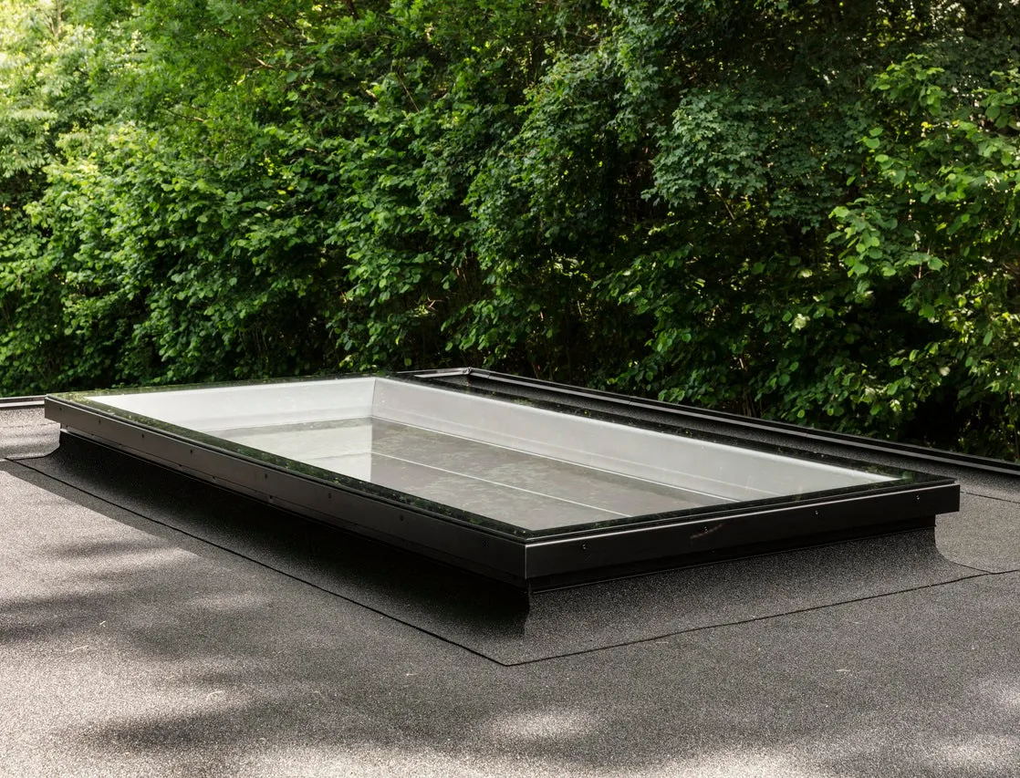 VELUX CFU 090090 S00M Fixed Flat Glass Rooflight Package 90 x 90 cm (Including CFU Triple Glazed Base & ISU Flat Glass Top Cover)