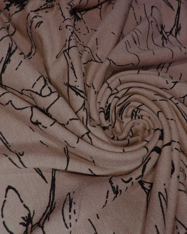 VISCOSE ABSTRACT FLORA VEE TOP