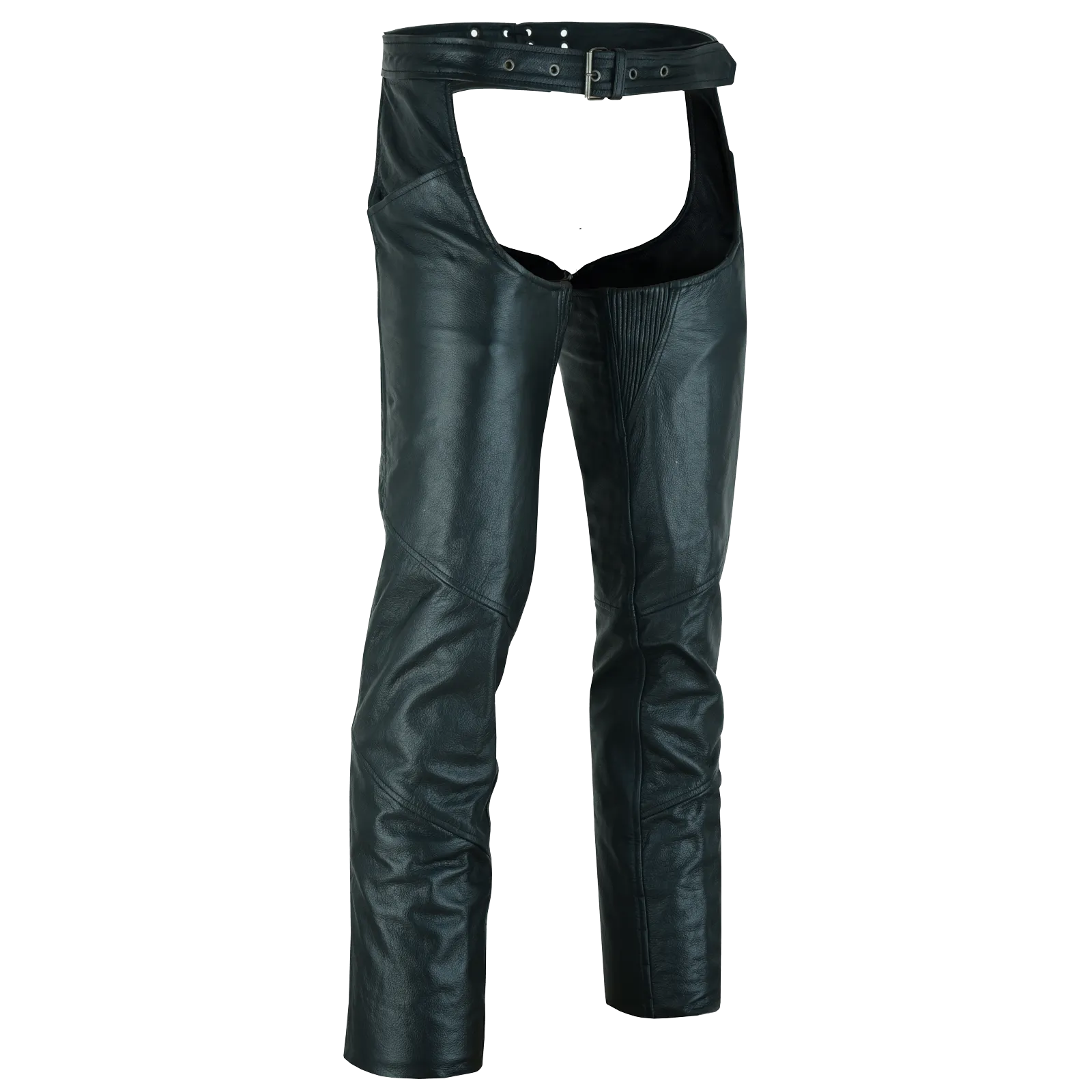 VL806S Zip-Out Insulated Pant Style Motorcycle Leather Chaps