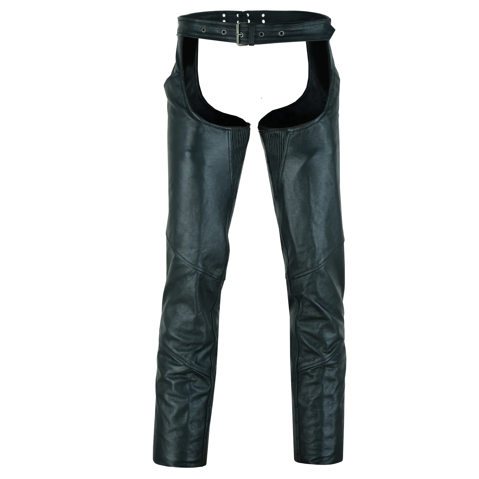 VL806S Zip-Out Insulated Pant Style Motorcycle Leather Chaps