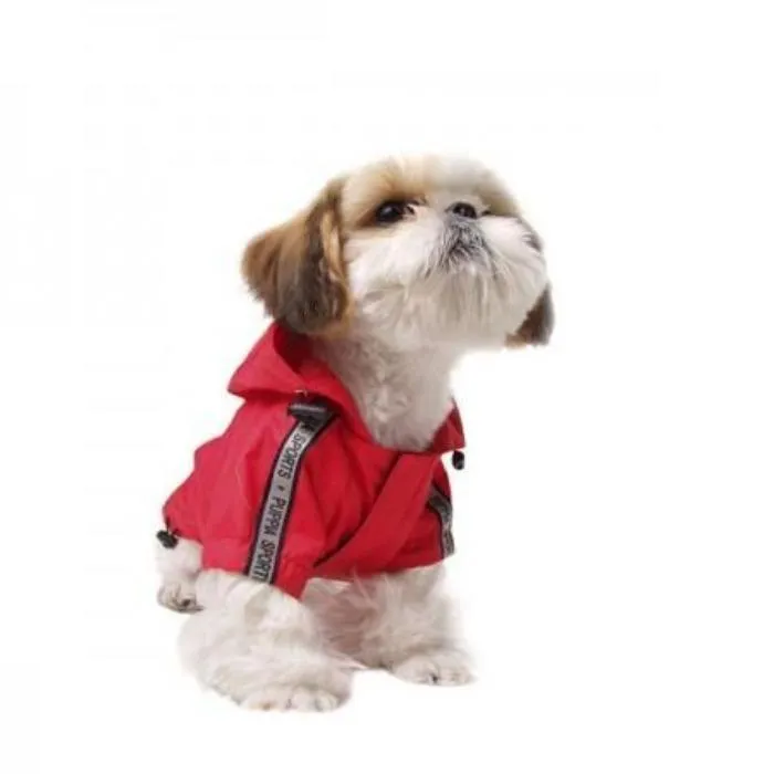 waterproof base rain coat - red