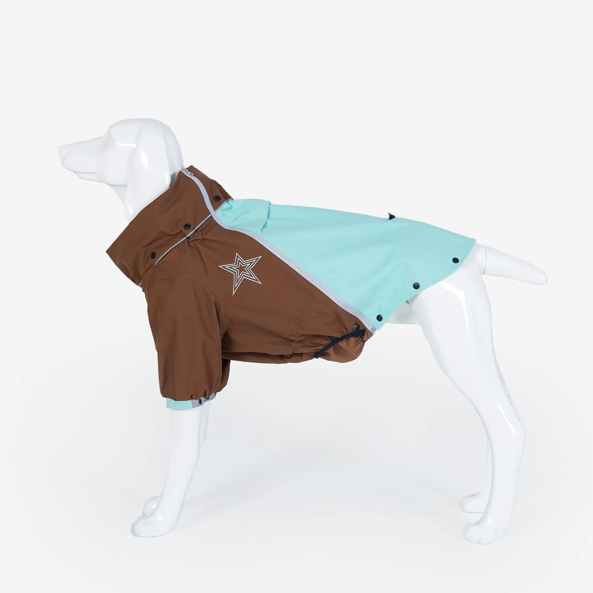 Waterproof Dog Raincoat With Detachable Design