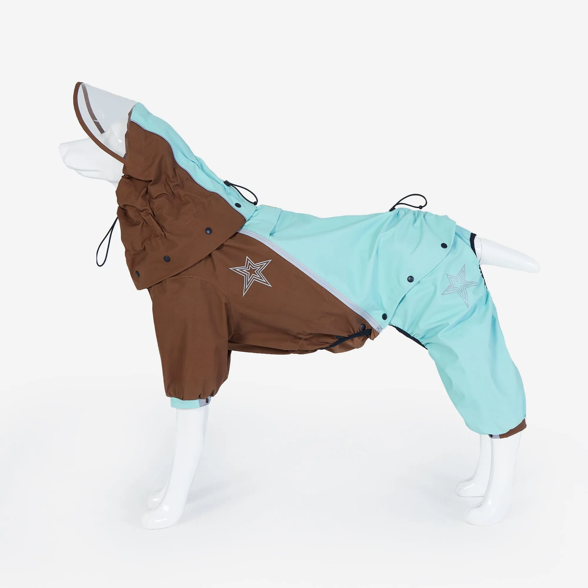 Waterproof Dog Raincoat With Detachable Design