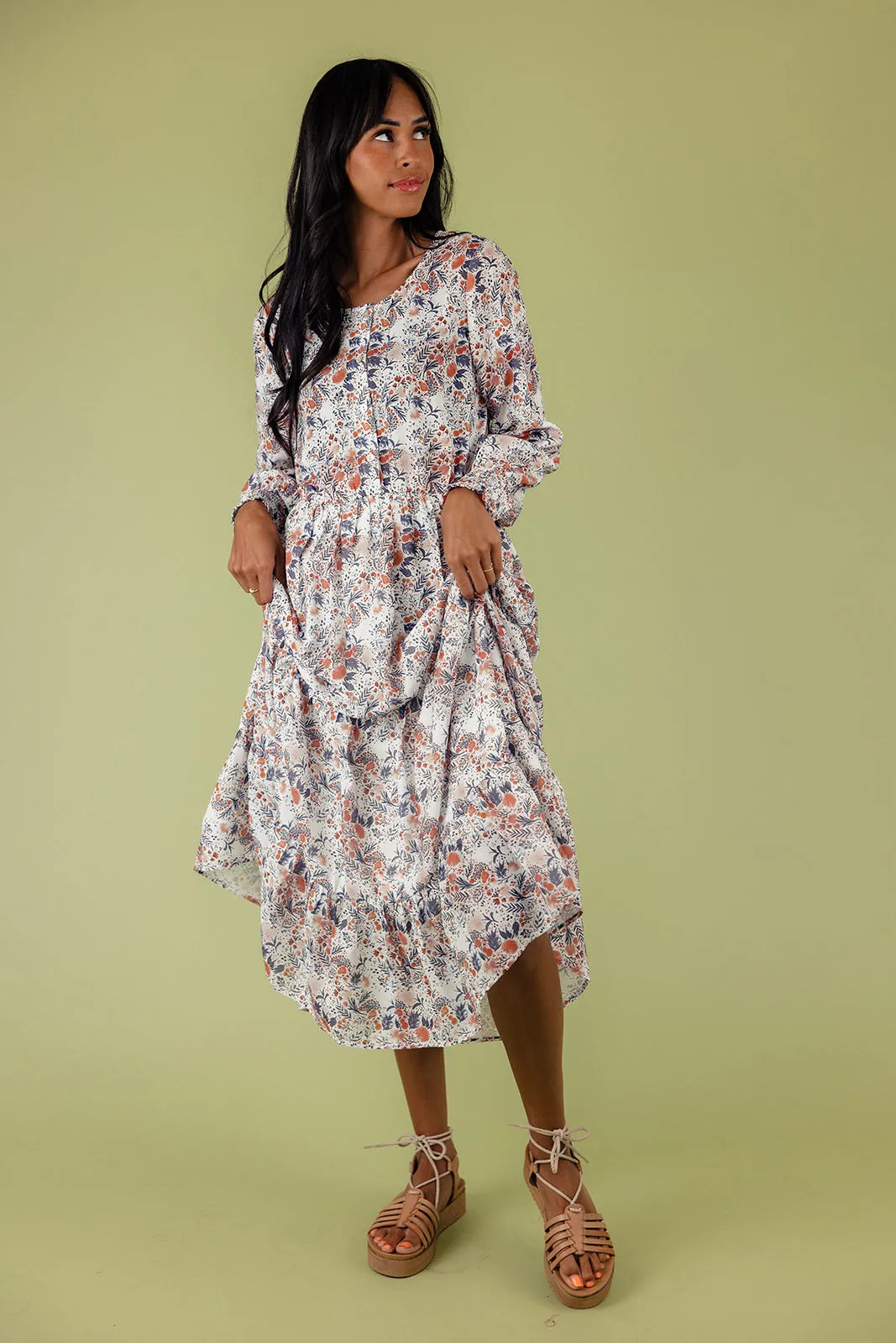 Wisteria Dream Floral Maxi