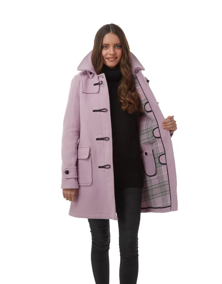 Women's London Classic Fit Duffle Coat - Lilac