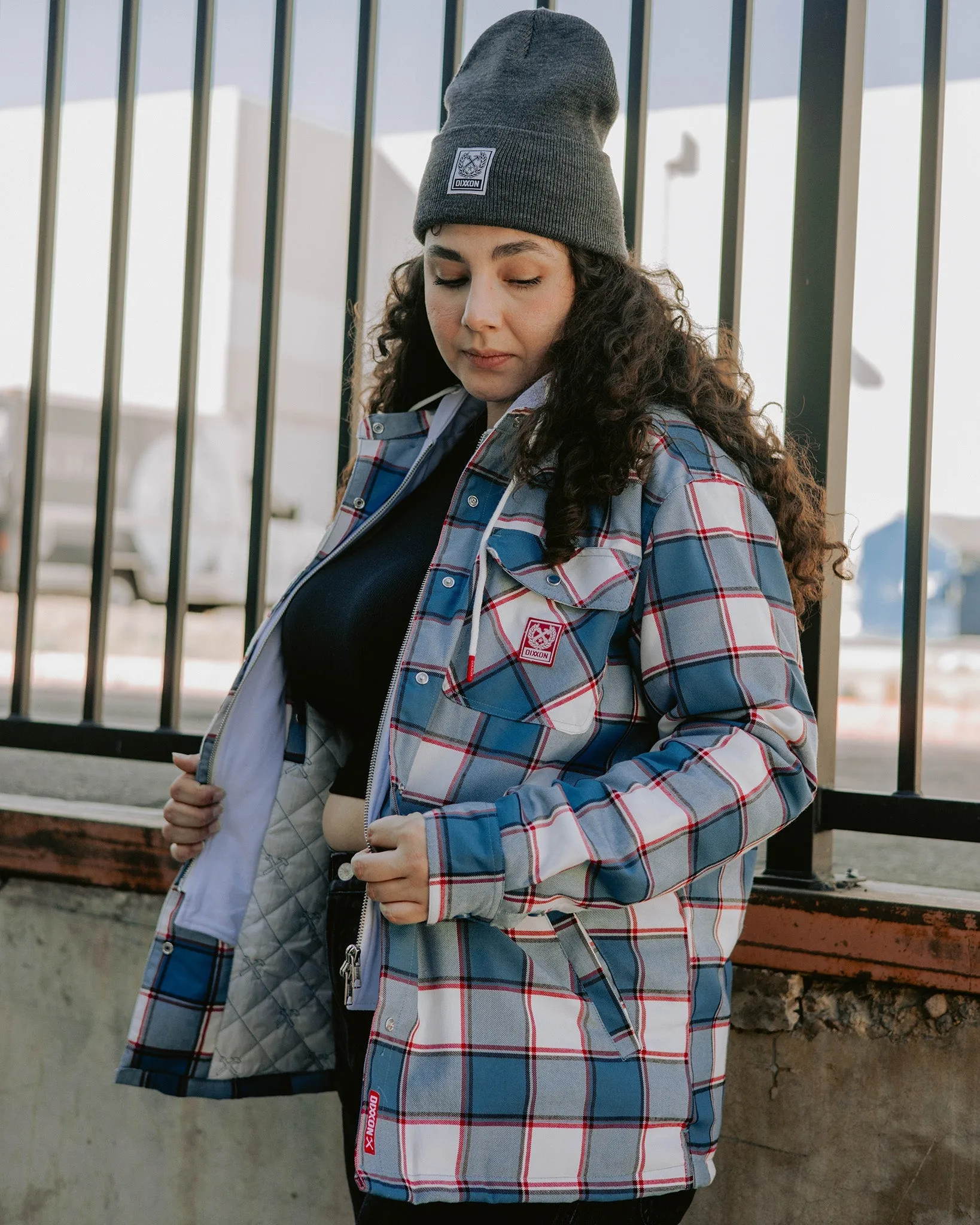 Women's Neighborhood Hooded Flannel Jacket