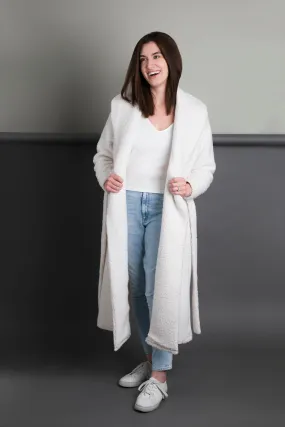 Women's Sherpa Robe Jacket_Cream