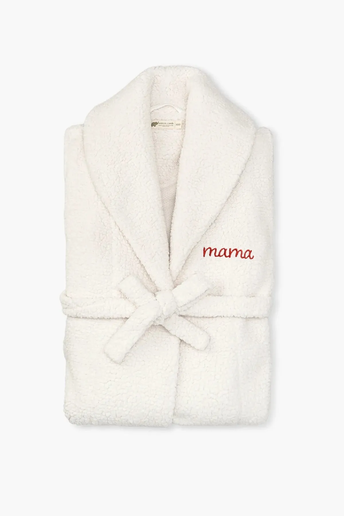 Women's Sherpa Robe Jacket_Cream