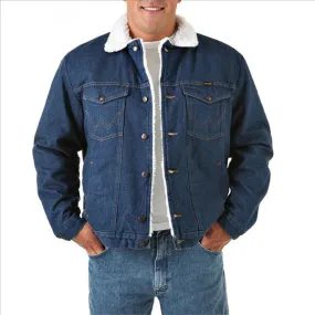 Wrangler Men's Cowboy Cut Western Lined Denim Jacket 74255PW