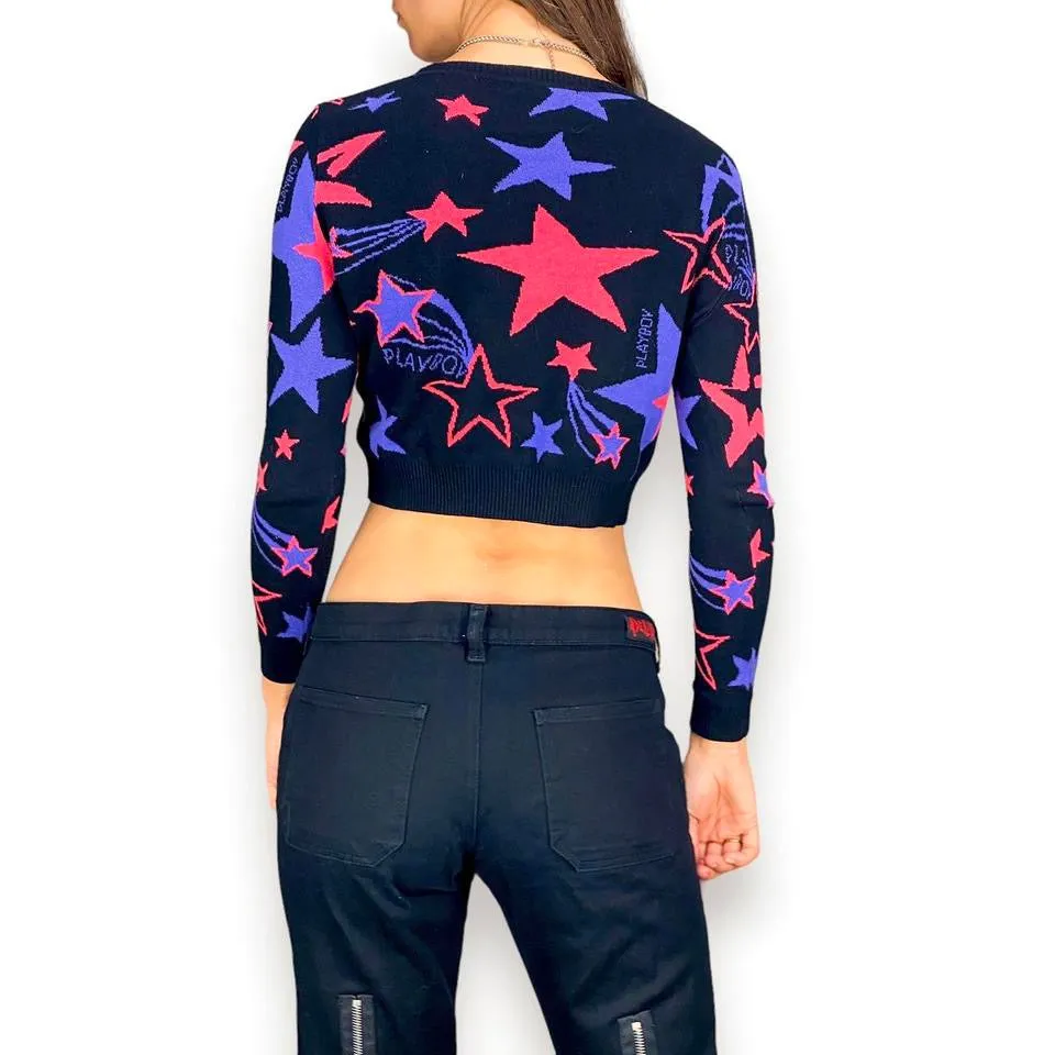 Y2K Playboy Shooting Star Sweater (XS/S)