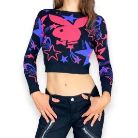 Y2K Playboy Shooting Star Sweater (XS/S)