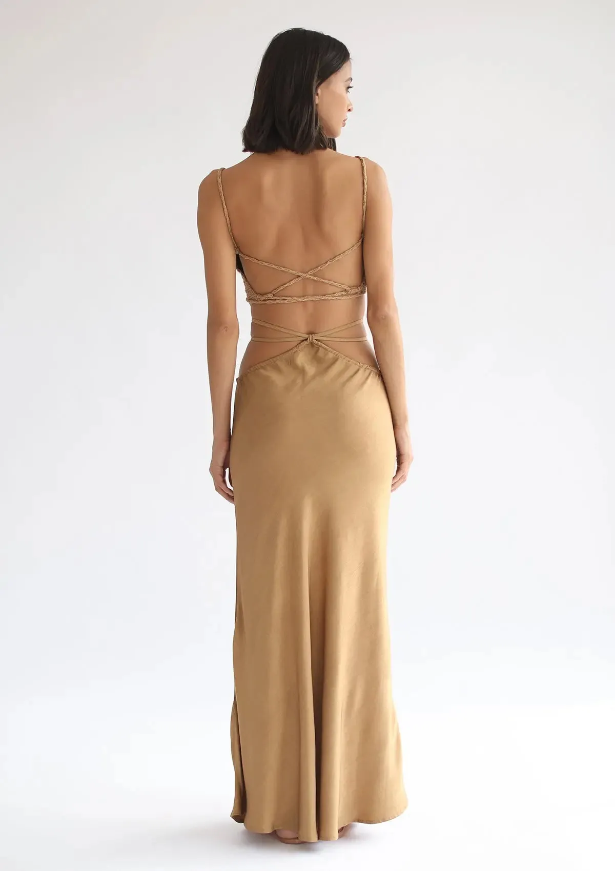 YARA MAXI SKIRT - GOLDEN TAN